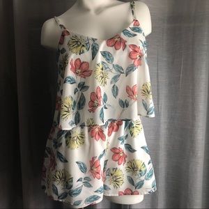 Jack by BB Dakota Floral Romper - Havana